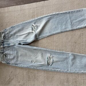 Light Blue Distressed Women's Jeans